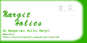 margit holics business card